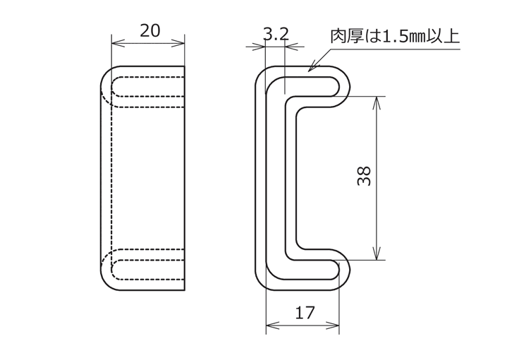 エンドカバー　ＶＵ－３８ RoHS10未対応品