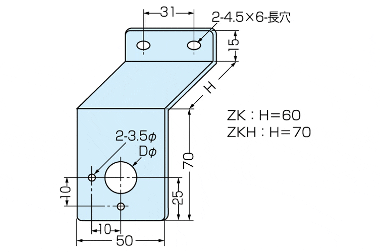 ミニカナグ ZK－091－3C （三価クロメート） カメダデンキ EC